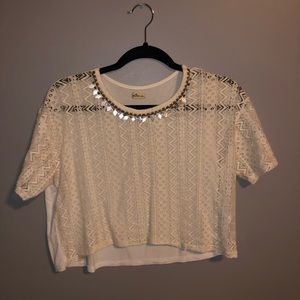 Cute Hollister White Dressy Shirt